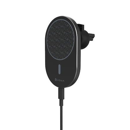 Geared2Golf 15 watt Fast Wireless Car Vent Mount & MagSafe Compatible Charger, Black GE3329053